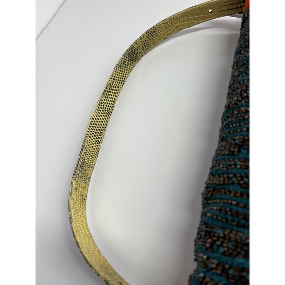 Fendi baguette vintage multicolor glitter beaded shoulder bag - Picture 9 of 11